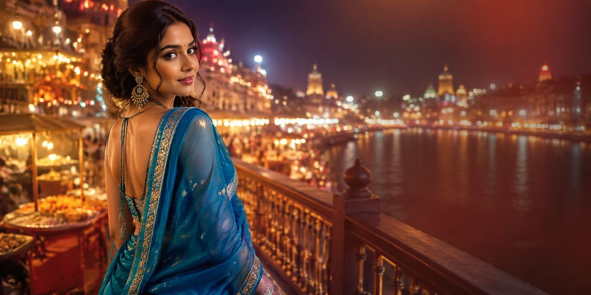 Traditional Indian scene promoting safe gambling
